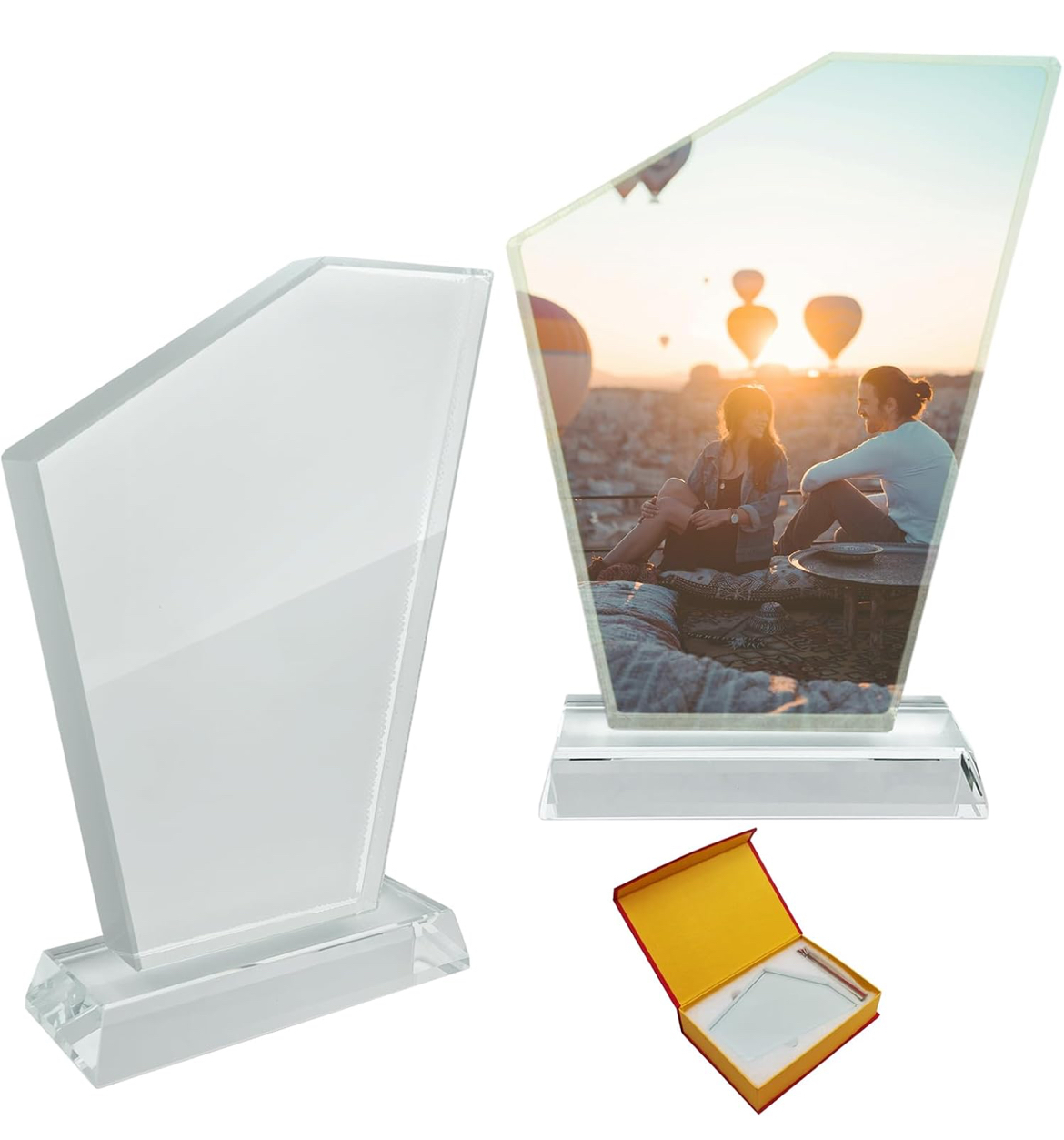 Custom Imprinted Photo Crystal (Irregular Shape 1 - 7.1in x 5.7in)