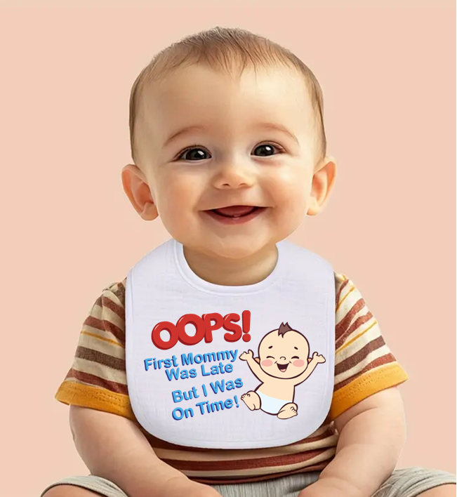 personalized baby bib custom name photo graphic