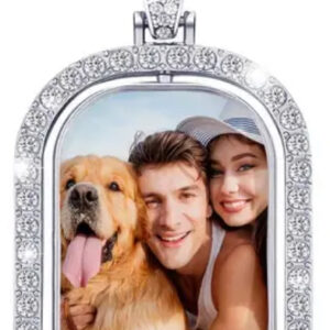 custom rectangular photo pendant necklace personalized