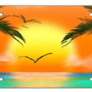 custom photo license plate personalized aluminum car tag