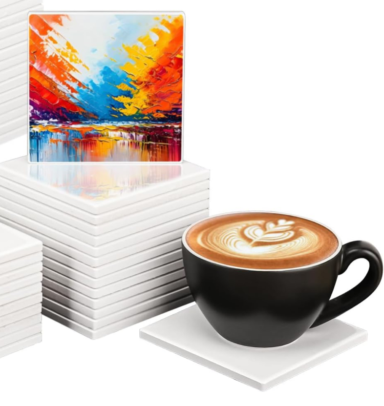 custom photo ceramic tile coaster personalized