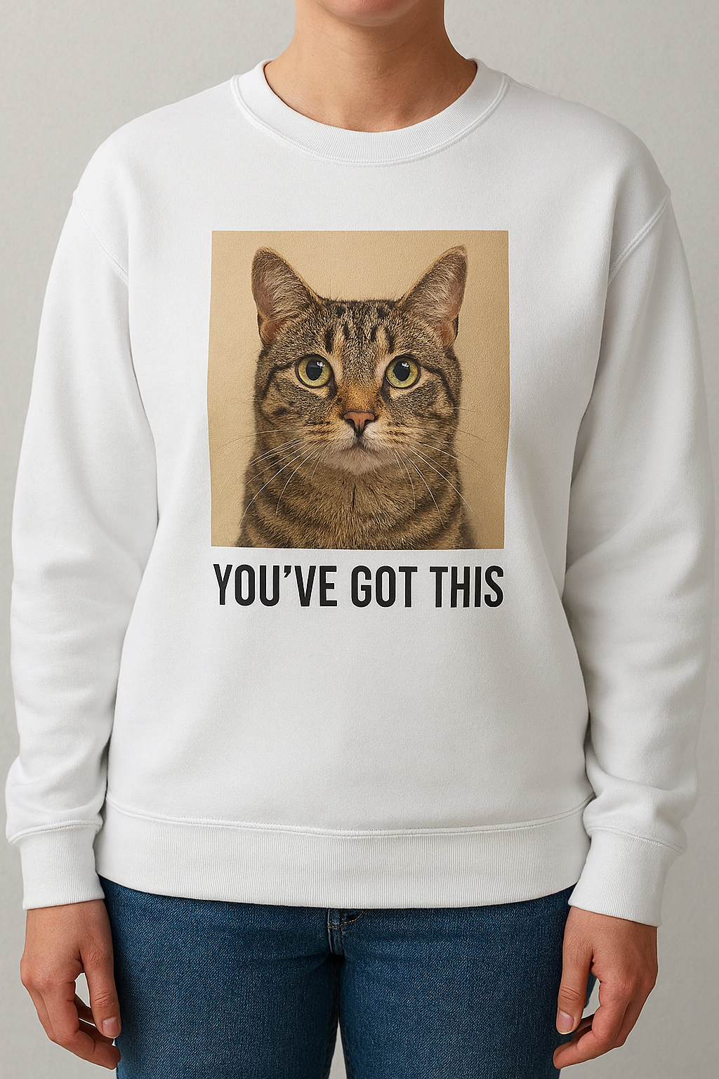 A person wearing a c
