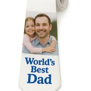 Custom imprinted necktie with personalized photo design