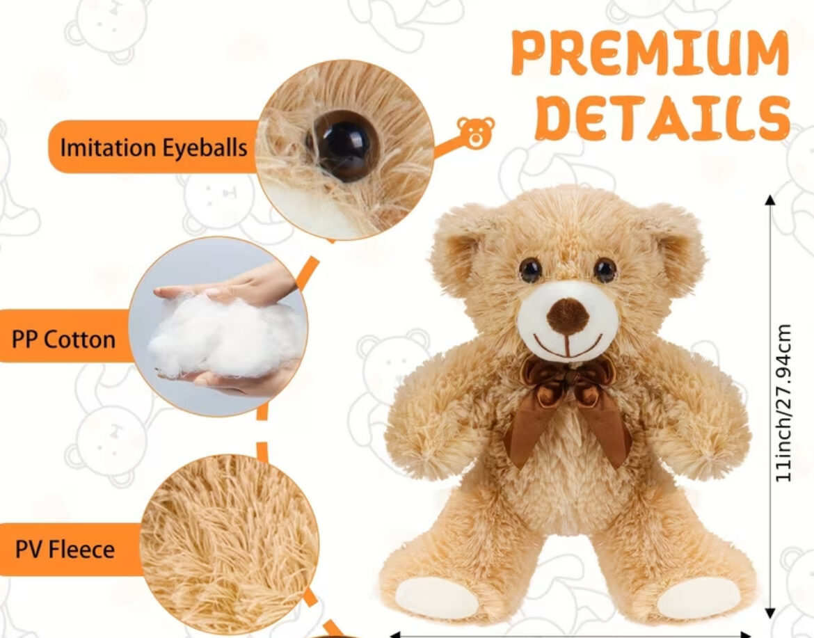 11 inch personalized plush bear gift for special occasions