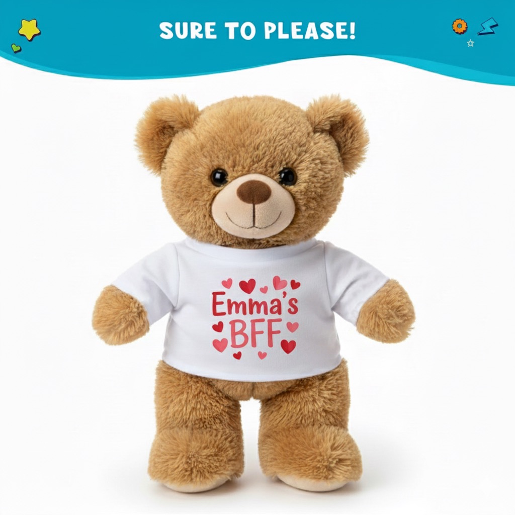 11 inch personalized plush bear gift for friends
