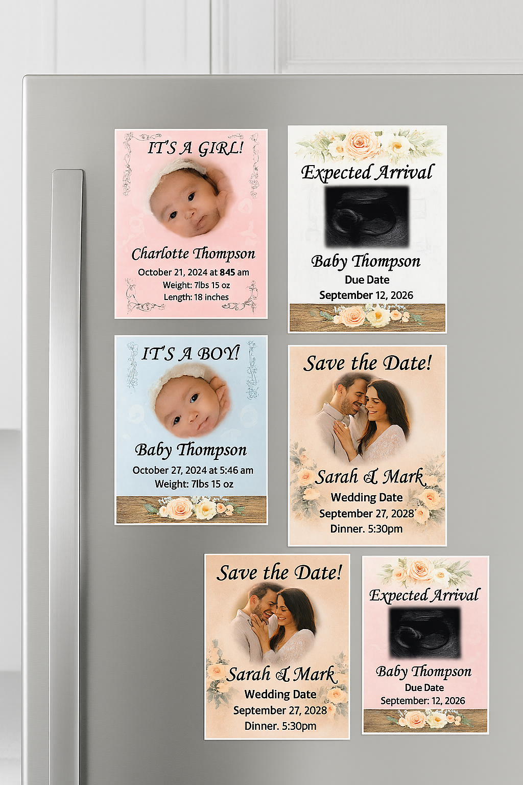 Special announcement magnets set of 6