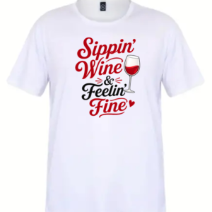 Funny Sipping Wine T-Shirt